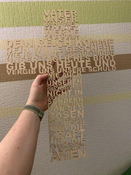 Vater Unser Wortkreuz XXL Version